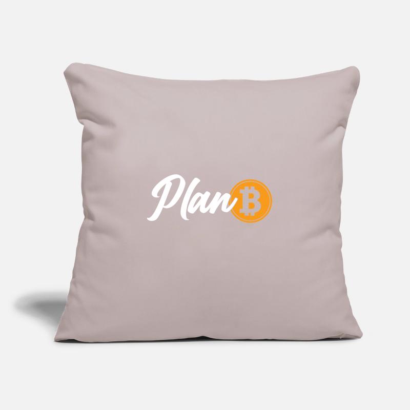 Bitcoin is Plan B. Crypto Sofa pillowcase 17,3'' x 17,3'' (45 x 45 cm)