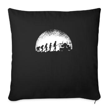 L’évolution moon de Drummer... Drummer - Housse de coussin décorative 45 x 45 cm - noir - Devant