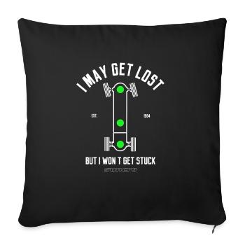 Syncro cool saying for bus fans - Sofa pillowcase 17,3'' x 17,3'' (45 x 45 cm) - black - Front