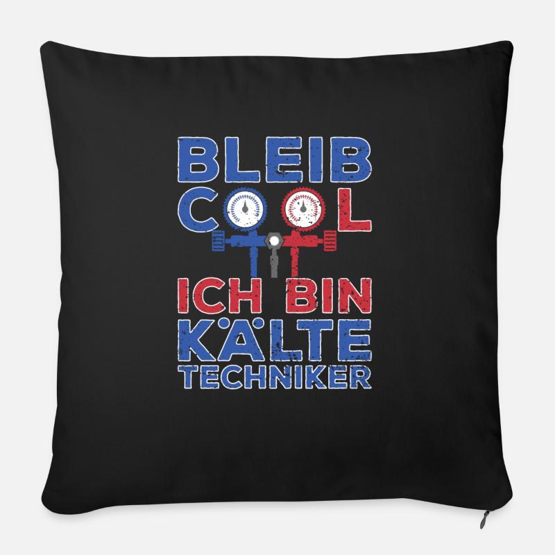 Kältetechniker Geschenk Klimatechniker - Sofakissenbezug 45 x 45 cm - Schwarz