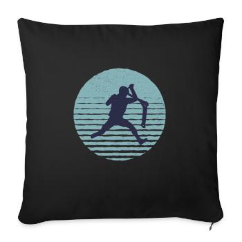 Trottinette trottinette trottinette trottinette trottinette - Housse de coussin décorative 45 x 45 cm - noir - Devant