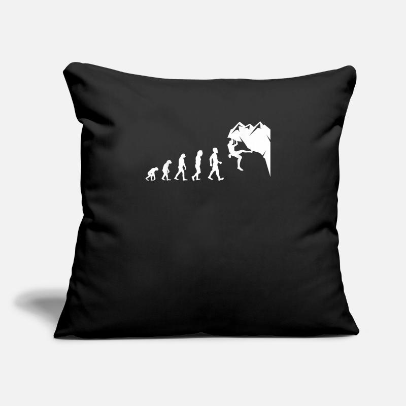 Escalade pour grimpeur Funny Evolution Housse de coussin décorative 45 x 45 cm