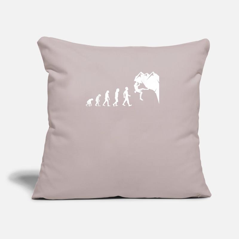 Escalade pour grimpeur Funny Evolution Housse de coussin décorative 45 x 45 cm