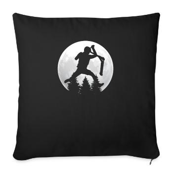 Stunt scooter stunt scooter kick scooter retro vintage - Sofa pillowcase 17,3'' x 17,3'' (45 x 45 cm) - black - Front