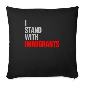 Action différée pour les arrivées d'enfants - Housse de coussin décorative 45 x 45 cm - noir - Devant