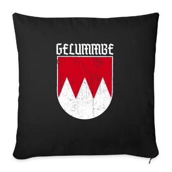 gelummbe fränkisch - Sofakissenbezug 45 x 45 cm - Schwarz - Vorne