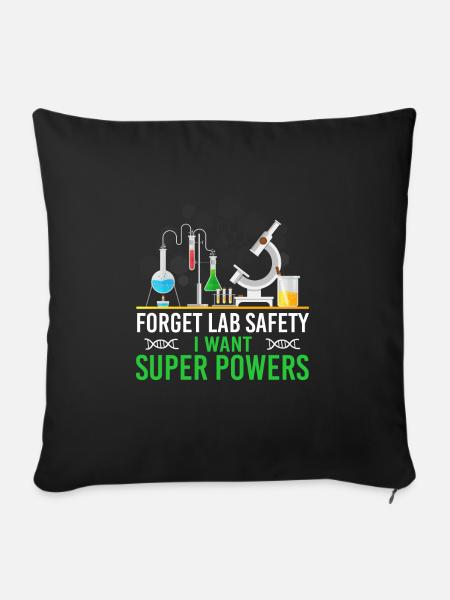 Lustiges Chemiker Spruch Design - Sofakissenbezug 45 x 45 cm - Schwarz