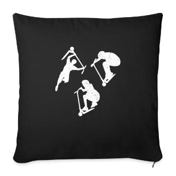 Maître de scooter - Housse de coussin décorative 45 x 45 cm - noir - Devant