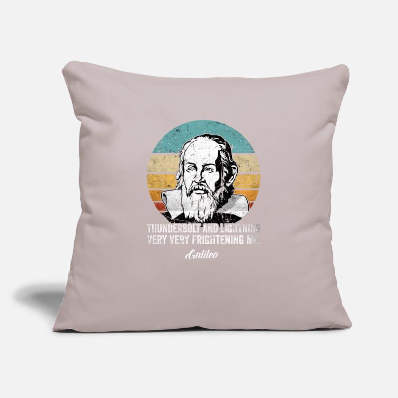 Thunderbolt lightning Galileo Philosopher Physics Sofa pillowcase 17,3'' x 17,3'' (45 x 45 cm)