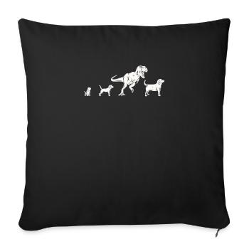 Conception de Beagle pour un propriétaire de chien - Housse de coussin décorative 45 x 45 cm - noir - Devant