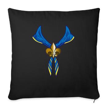 Boy Scout Scout Boy Scout Costume Lily Knot - Sofa pillowcase 17,3'' x 17,3'' (45 x 45 cm) - black - Front