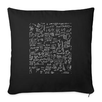 Symbole mathématique - Housse de coussin décorative 45 x 45 cm - noir - Devant