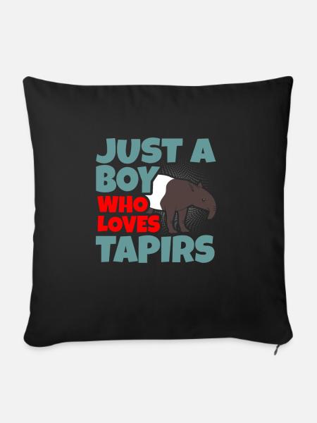 Tapir - Sofakissenbezug 45 x 45 cm - Schwarz