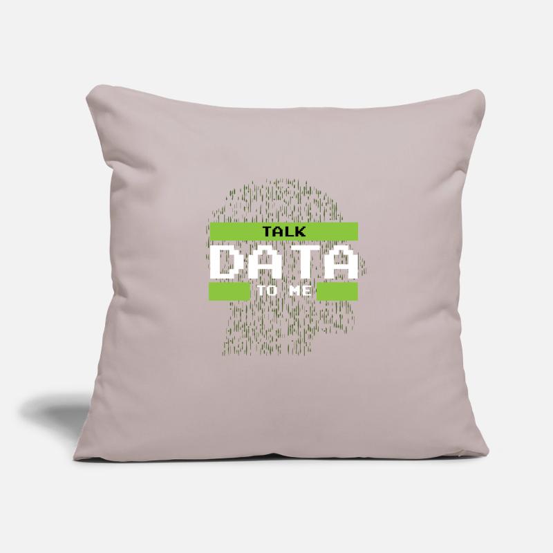 Talk Data To me Data Science and Datascientist Sofa pillowcase 17,3'' x 17,3'' (45 x 45 cm)