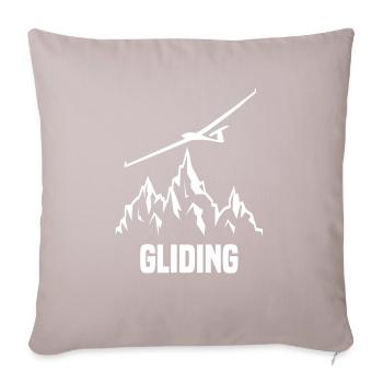 Glider glider pilot soaring - Sofa pillowcase 17,3'' x 17,3'' (45 x 45 cm) - light taupe - Front