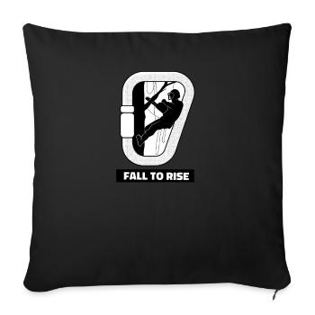 Baumkletterer Baumpfleger Arborist Baumpflege - Sofakissenbezug 45 x 45 cm - Schwarz - Vorne