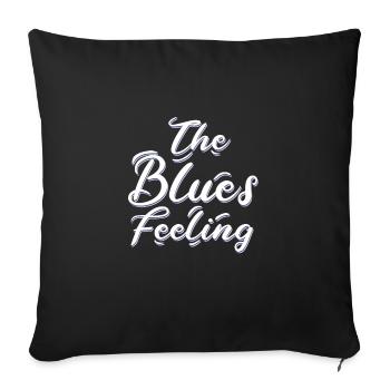 Le sentiment de blues - Housse de coussin décorative 45 x 45 cm - noir - Devant