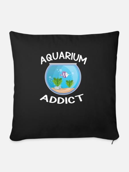 Aquarium - Sofakissenbezug 45 x 45 cm - Schwarz
