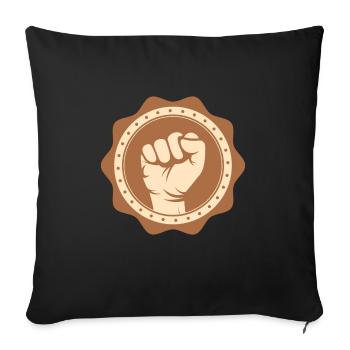 Fist Black History Africa Civil Rights - Sofa pillowcase 17,3'' x 17,3'' (45 x 45 cm) - black - Front
