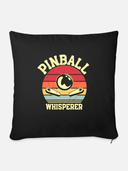 Flipper Retro Gamer Zocker - Sofakissenbezug 45 x 45 cm - Schwarz