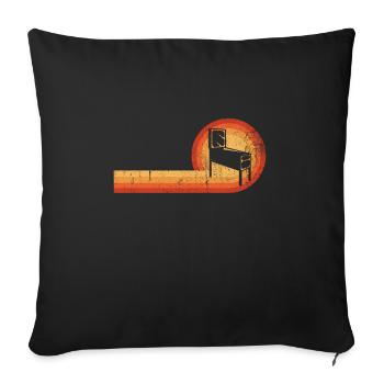 Flipper Retro Gamer Zocker - Housse de coussin décorative 45 x 45 cm - noir - Devant
