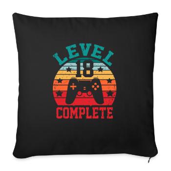 18th Birthday - Sofa pillowcase 17,3'' x 17,3'' (45 x 45 cm) - black - Front