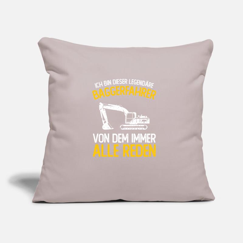 Baggerfahrer Geschenk Lustiger Spruch Bagger Sofakissenbezug 45 x 45 cm