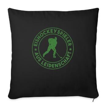 Hockey Hockey Sayings Gift - Sofa pillowcase 17,3'' x 17,3'' (45 x 45 cm) - black - Front