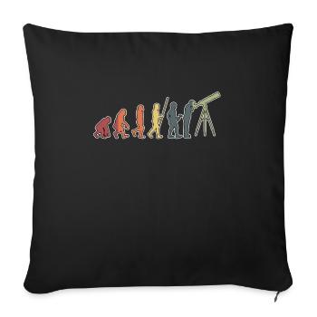 Astronomie Univers spatial Galaxie Astrophysique - Housse de coussin décorative 45 x 45 cm - noir - Devant