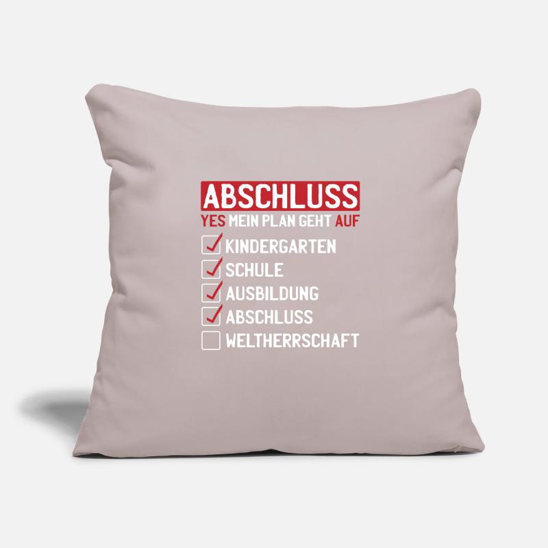 Abschluss Master Bachelor Studium Geschenk Spruch Sofakissenbezug 45 x 45 cm