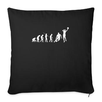 Evolution Basketball Player Gift T-Shirt - Sofa pillowcase 17,3'' x 17,3'' (45 x 45 cm) - black - Front