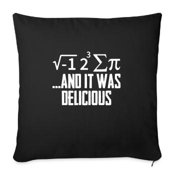 Maths drôle Maths Geek Pi Maxwell - Housse de coussin décorative 45 x 45 cm - noir - Devant