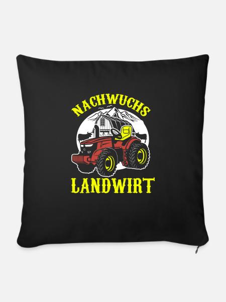 Nachwuchs Landwirt - Sofakissenbezug 45 x 45 cm - Schwarz