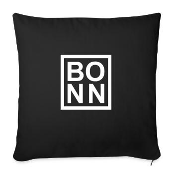 Bonn - Sofakissenbezug 45 x 45 cm - Schwarz - Vorne