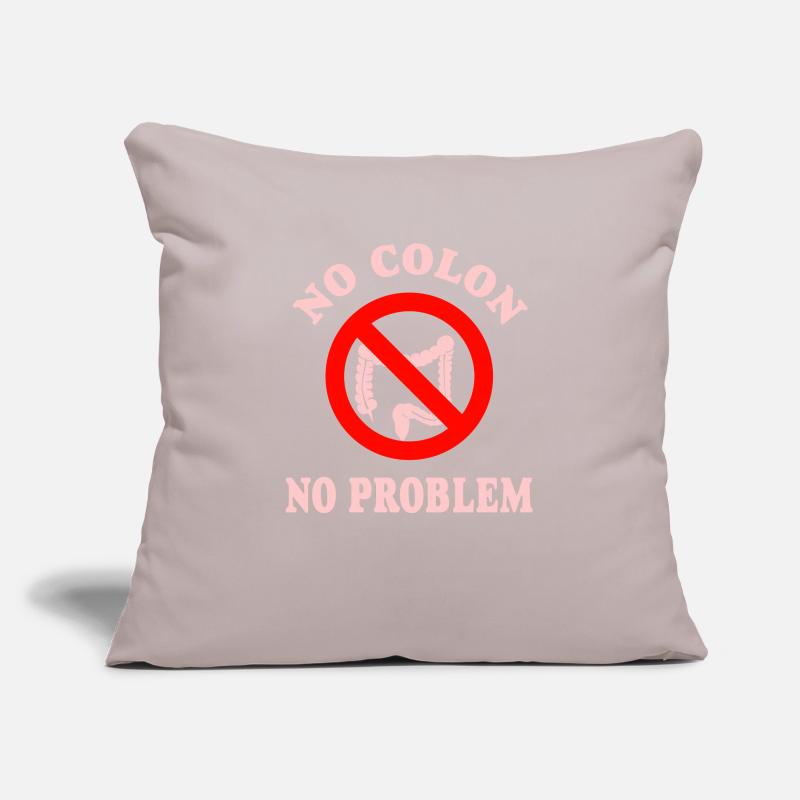 No Colon No Problem Sofa pillowcase 17,3'' x 17,3'' (45 x 45 cm)