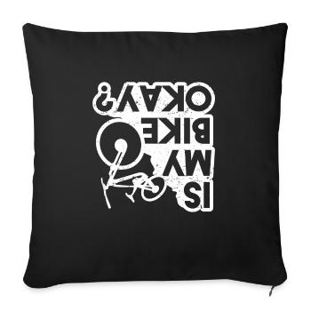 C’est mon vélo ? Funny VTT Bike Sport T-shirt - Housse de coussin décorative 45 x 45 cm - noir - Devant