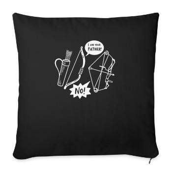 Traditional Archery Archer Bow and Arrows Target - Sofa pillowcase 17,3'' x 17,3'' (45 x 45 cm) - black - Front