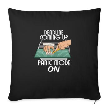 Architect saying for an architecture student - Sofa pillowcase 17,3'' x 17,3'' (45 x 45 cm) - black - Front