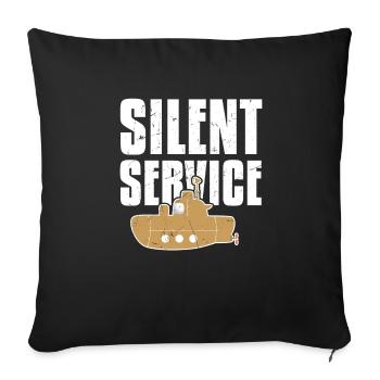 Silent Service U-Boot U-Boot U-Boot - Sofakissenbezug 45 x 45 cm - Schwarz - Vorne