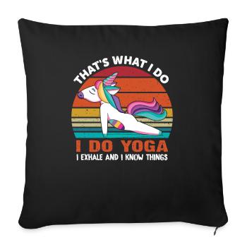 unicorn - Housse de coussin décorative 45 x 45 cm - noir - Devant