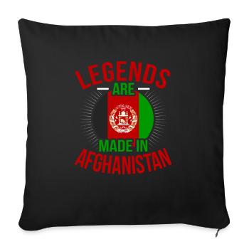 Afghanistan Asien Geschenkidee - Sofakissenbezug 45 x 45 cm - Schwarz - Vorne