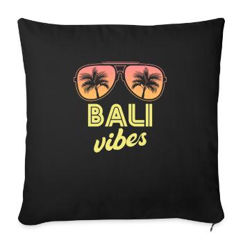Bali Sommer Vibes Strandurlaub - Sofakissenbezug 45 x 45 cm - Schwarz - Vorne