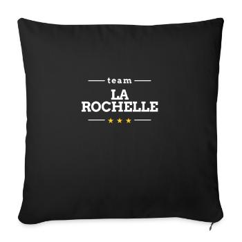 La Rochelle - Housse de coussin décorative 45 x 45 cm - noir - Devant