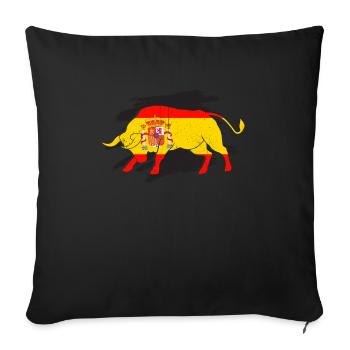 Spain Tshirt Andalusia Spain Mallorca Gift - Sofa pillowcase 17,3'' x 17,3'' (45 x 45 cm) - black - Front