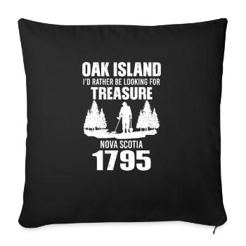 Oak Island Kanada Hunting - Sofakissenbezug 45 x 45 cm - Schwarz - Vorne