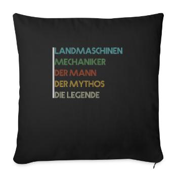 Landmaschinen Mechaniker Der Mann Der Mythos - Sofakissenbezug 45 x 45 cm - Schwarz - Vorne