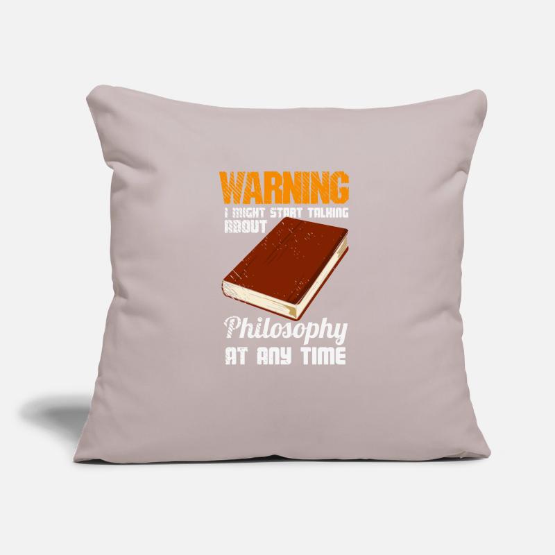 Philosophy Thinker Freethinker Philosopher Sofa pillowcase 17,3'' x 17,3'' (45 x 45 cm)