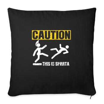 Spartaner Molon Labe - Sofakissenbezug 45 x 45 cm - Schwarz - Vorne