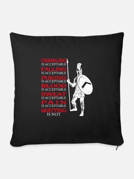 Spartaner Molon Labe - Sofakissenbezug 45 x 45 cm - Schwarz