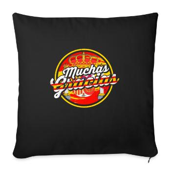 Spain Flag Catalonia Ibiza Gift Balearic Islands - Sofa pillowcase 17,3'' x 17,3'' (45 x 45 cm) - black - Front